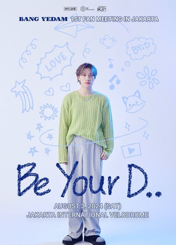 Poster fan meeting Bang Yedam di Jakarta/ Foto: instagram.com/hylive.official Poster fan meeting Bang Yedam di Jakarta/ Foto: instagram.com/hylive.official