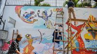 Warna-warni Mural Percantik Wisata Kampung Braga