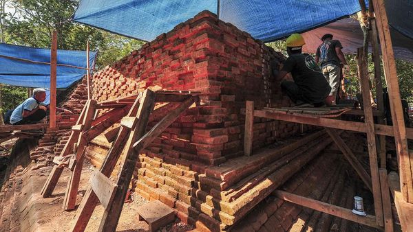 Candi Koto Mahligai Muara Jambi Dipugar