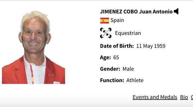Atlet tertua Olimpiade 2024 Paris Juan Antonio Jimenez.