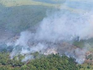 BPBD Sumsel Water Bombing 107 Kali Atasi Karhutla di Musi Banyuasin