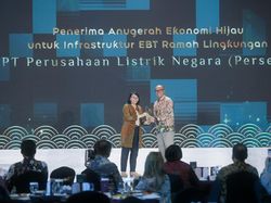 Komitmen Transisi Energi, PLN Raih Anugerah Ekonomi Hijau untuk Infrastruktur EBT Ramah Lingkungan