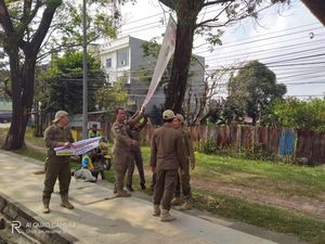 500 APK Bacawako Palembang yang Langgar Aturan Diturunkan Satpol PP