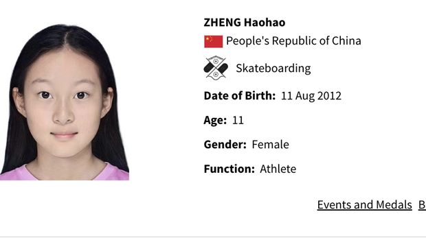 Atlet termuda Olimpiade 2024 Paris Zheng Haohao.