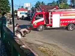 5 Fakta Polisi Tertabrak Mobil Damkar yang Menuju TKP Kebakaran-Patah Tulang