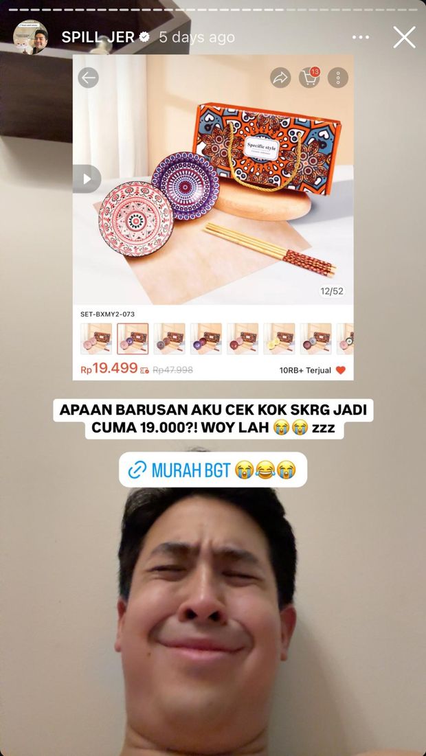 Cek Serba-serbi Barang Lucu yang Jerome Polin Sering Spill di Media Sosial, Ada Link Produk Shopee-nya Juga!