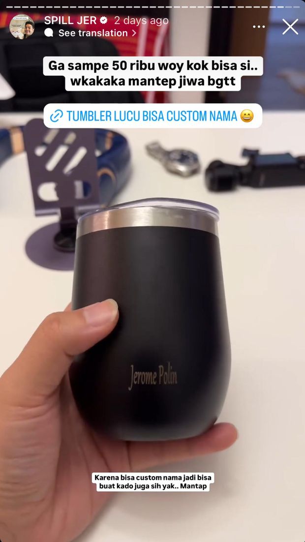 Cek Serba-serbi Barang Lucu yang Jerome Polin Sering Spill di Media Sosial, Ada Link Produk Shopee-nya Juga!