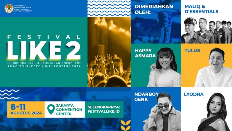 Festival LIKE 2 Dimeriahkan Tulus hingga Maliq, Catat Tanggalnya!