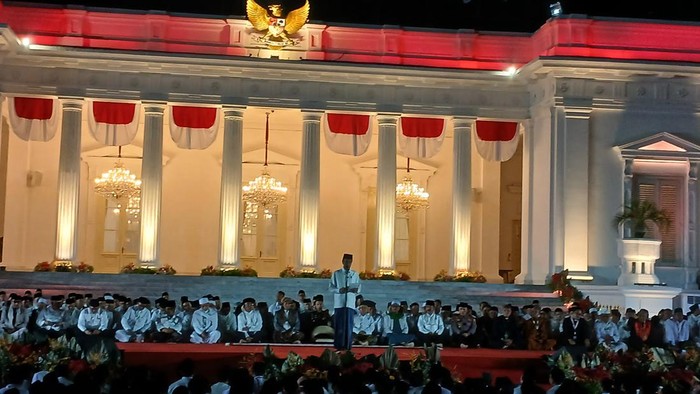 Jokowi di program zikir kebangsaan