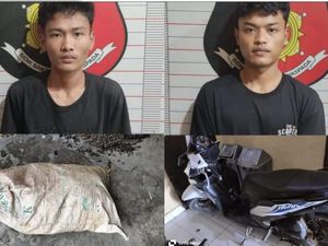 2 Pria Ditangkap Polisi Saat Hendak Jual Getah Karet Hasil Curian di OKU