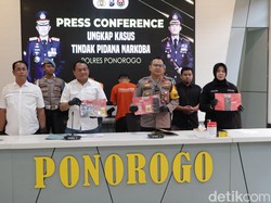 Kurir Narkoba di Ponorogo Ditangkap, Segini BB yang Diamankan