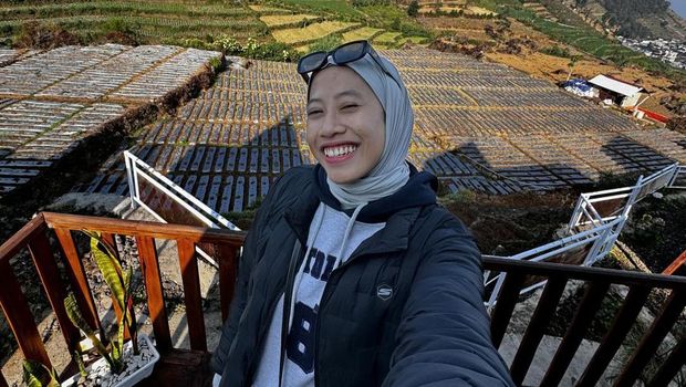Megawati Hangestri liburan bareng kekasih.