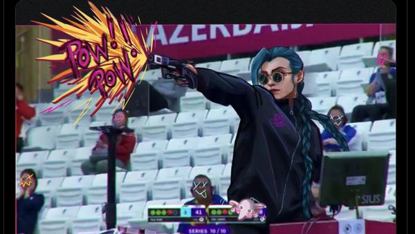 Kim Yeji Vs Yusuf Dikec, Adu Keren Meme Shooting Stars Olimpiade 2024