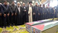 Momen Ayatollah Ali Khamenei Pimpin Salat Jenazah Ismail Haniyeh