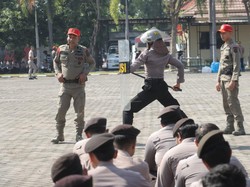 Persiapan Pilkada 2024, 200 Personel Polres Mojokerto Jalani Latihan Dalmas