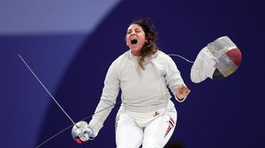 Potret Atlet Anggar Mesir yang Viral usai Umumkan Hamil di Olimpiade Paris 2024