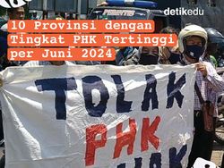 Infografis: 10 Provinsi dengan Tingkat PHK Tertinggi per Juni 2024