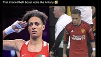 Di tengah kontroversi soal Khelif, ada pula netizen yang menganggap wajahnya mirip-mirip dengan Antony. Foto: dok. Internet/X (Twitter)