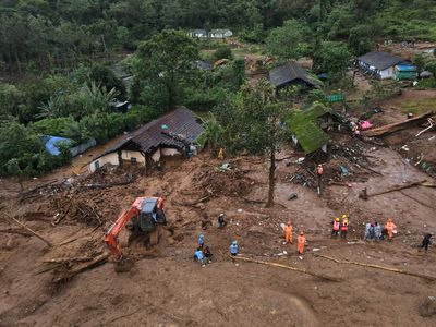 Foto Udara Longsor Dahsyat Terjang India