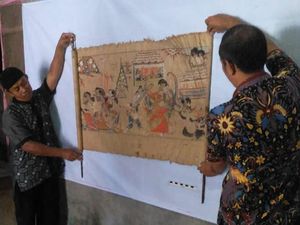 Penampakan Wayang Beber Kuno Milik Dalang Gunungkidul, Tinggal 3 di Dunia Penampakan Wayang Beber Kuno Milik Dalang Gunungkidul, Tinggal 3 di Dunia