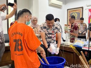 Polisi Musnahkan Sabu-Ekstasi Senilai Rp 10 M Jaringan Internasional di Jambi Polisi Musnahkan Sabu-Ekstasi Senilai Rp 10 M Jaringan Internasional di Jambi