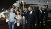 Presiden Putin Sambut Napi Rusia yang Dibebaskan AS
