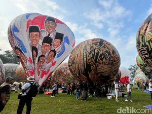 Cantik! Puluhan Balon Udara Hiasi Langit Wonosobo, Ada Potret 7 Presiden RI Cantik! Puluhan Balon Udara Hiasi Langit Wonosobo, Ada Potret 7 Presiden RI