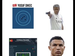 Ronaldo juga pernah diledek perkara akurasinya, dibandingkan Dikec. Foto: dok. Internet/X (Twitter)