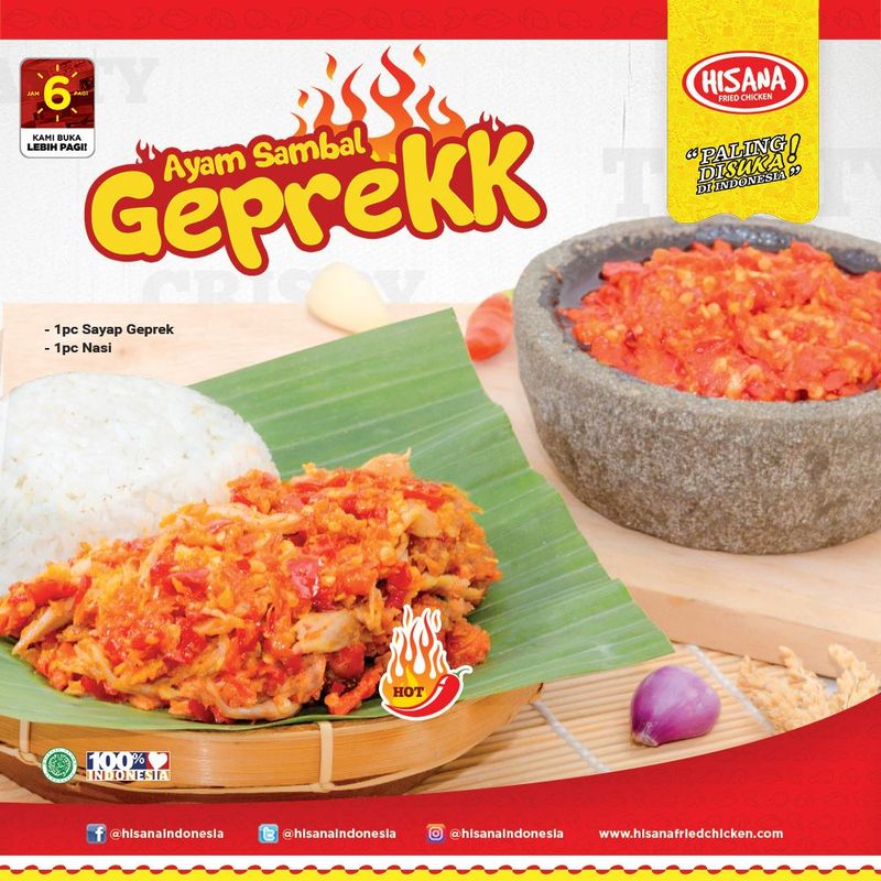 Pedasnya 5 Ayam Geprek ala Fried Chicken Lokal yang Murah Meriah