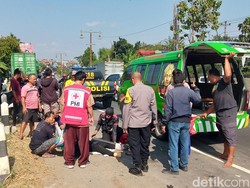 Kecelakaan Motor Vs Motor di Jalan Jogja-Solo Klaten