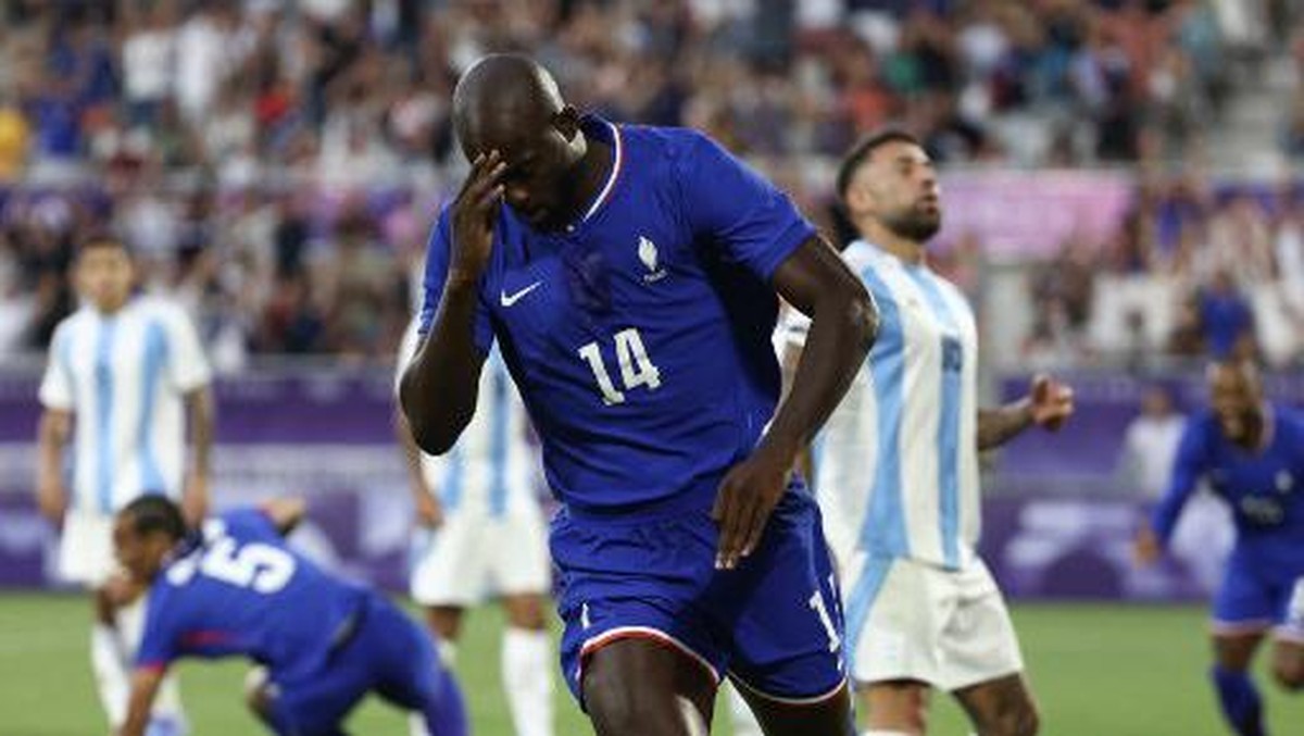 Jean-Philippe Mateta ingin malam yang indah di final Olimpiade 2024. (Foto: AFP/ROMAIN PERROCHEAU)