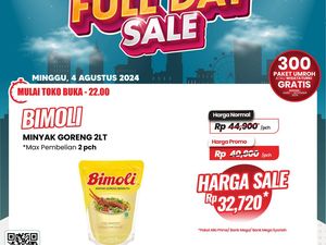 Minyak Goreng 2 Liter Rp 32 Ribu Cuma di Transmart Full Day Sale