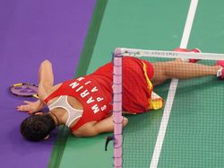 Detik-detik Carolina Marin Terkapar di Semifinal Olimpiade 2024