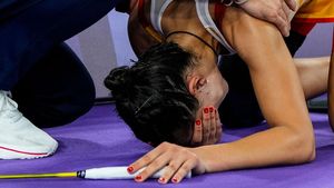 Tangis Carolina Marin