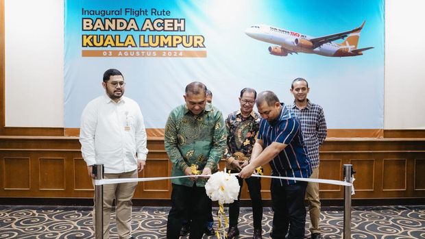 Penerbangan perdana Super Air Jet Banda Aceh-Kuala Lumpur