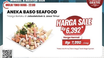 Transmart Full Day Sale! Ada Aneka Baso Seafood Murah Meriah Mulai Rp 5.000-an