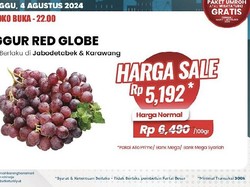 Cuma di Transmart Full Day Sale, Aneka Anggur Diobral Mulai Rp 3 Ribuan