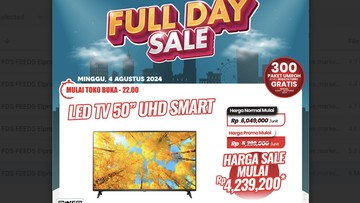 Jangan Terlewat! Beli TV Hemat sampai Rp 3 Jutaan di Transmart Full Day Sale