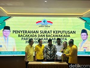 Golkar Serahkan 9 Rekom ke Bacakada di Jatim, Ini Daftarnya!