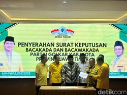 Golkar Serahkan 9 Rekom ke Bacakada di Jatim, Ini Daftarnya!