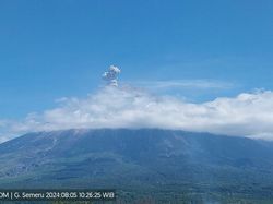 Semeru Erupsi 3 Kali Pagi Ini, Ketinggian Letusan Abu Vulkanik 500-800 M Semeru Erupsi 3 Kali Pagi Ini, Ketinggian Letusan Abu Vulkanik 500-800 M