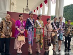 Jokowi Terima Kunjungan Miss Supranational 2024 Harastha Haifa di Istana