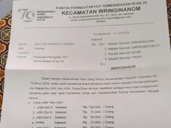 Gaduh Surat Edaran Tarikan Iuran HUT RI di Wringinanom Gresik