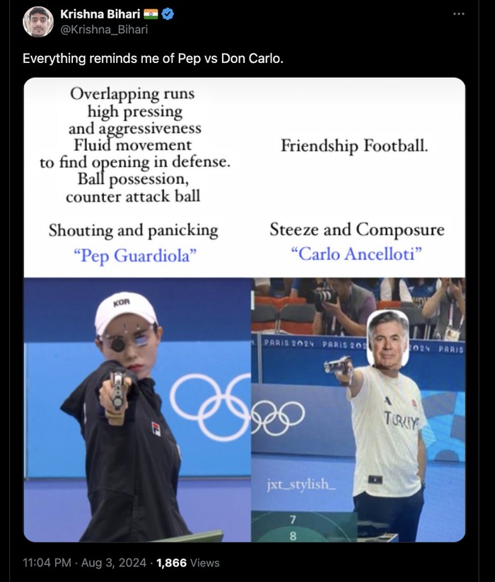 Meme Mourinho hingga Ancelotti ala Dikec si 'John Wick' Olimpiade