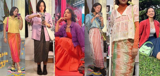 Berbagai Outfit Color Blocking ala Tasya Kissty/Foto: instagram.com/tasyakissty