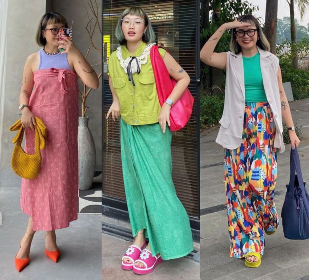 Deretan Outfit Color Blocking Jennifer/Foto: instagram.com/__tangerinegirl