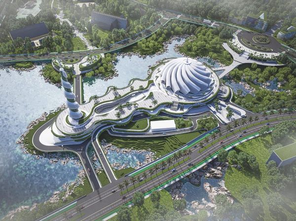 Megah! Potret Terbaru Masjid Negara IKN yang Sudah Mau Rampung