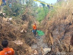Mayat Terbakar di Parit Pasuruan Bukan Warga Setempat