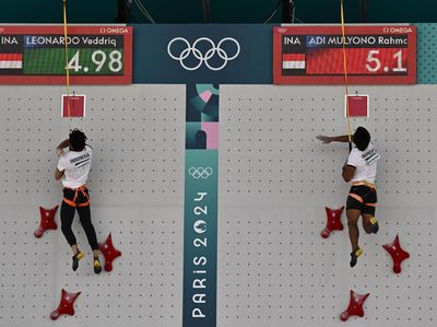 Momen Veddriq Lolos ke 8 Besar Panjat Tebing Olimpiade Paris 2024
