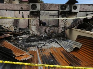 Penampakan Asrama Polisi di Aceh yang Hangus Terbakar